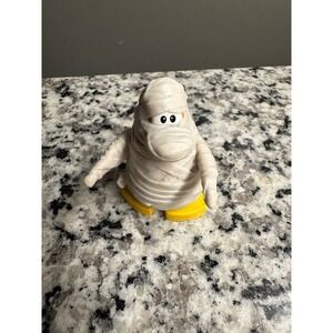 Club Penguin Mummy Figure Yellow Feet Halloween Toy